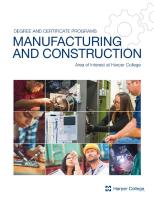 Cover of Manufacturing & Construction brochure
